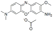 3-amino-7-(dimethylamino)-2-methoxyphenoxazin-5-ium acetate CAS#: 97752-31-3