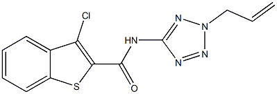 3-chloro-N-[2-(prop-2-en-1-yl)-2H-tetrazol-5-yl]-1-benzothiophene-2-carboxamide CAS#: 925079-78-3