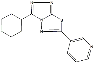 3-cyclohexyl-6-(3-pyridinyl)[1,2,4]triazolo[3,4-b][1,3,4]thiadiazole CAS#: 924823-43-8