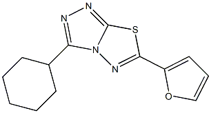 3-cyclohexyl-6-(furan-2-yl)[1,2,4]triazolo[3,4-b][1,3,4]thiadiazole CAS#: 924823-45-0