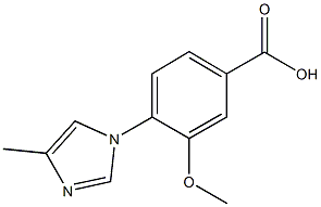3-methoxy-4-(4-methyl-1H-imidazol-1-yl)benzoic acid CAS#: 937026-26-1