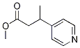 (+/-)-3-(pyridin-4-yl)butyric acid methyl ester CAS#: 932042-92-7