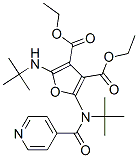 3,4-Furandicarboxylic  acid,  2-[(1,1-dimethylethyl)amino]-5-[(1,1-dimethylethyl)(4-pyridinylcarbonyl)amino]-,  3,4-diethyl  ester CAS#: 956361-33-4