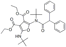 3,4-Furandicarboxylic  acid,  2-[(1,1-dimethylethyl)amino]-5-[(1,1-dimethylethyl)(diphenylacetyl)amino]-,  diethyl  ester  (9CI) CAS#: 910578-27-7