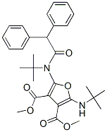 3,4-Furandicarboxylic  acid,  2-[(1,1-dimethylethyl)amino]-5-[(1,1-dimethylethyl)(diphenylacetyl)amino]-,  dimethyl  ester  (9CI) CAS#: 910578-26-6