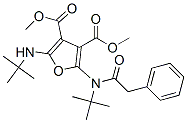 3,4-Furandicarboxylic  acid,  2-[(1,1-dimethylethyl)amino]-5-[(1,1-dimethylethyl)(phenylacetyl)amino]-,  dimethyl  ester  (9CI) CAS#: 910578-23-3