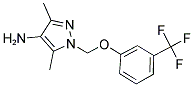 3,5-DIMETHYL-1-(3-TRIFLUOROMETHYL-PHENOXYMETHYL)-1H-PYRAZOL-4-YLAMINE CAS#: 956396-71-7