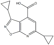 3,6-dicyclopropylisoxazolo[5,4-b]pyridine-4-carboxylic acid CAS#: 937600-24-3