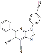 3H-Imidazo[4,5-b]pyridine-6,7-dicarbonitrile,  3-(4-cyanophenyl)-5-phenyl- CAS#: 938050-49-8