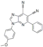3H-Imidazo[4,5-b]pyridine-6,7-dicarbonitrile,  3-(4-methoxyphenyl)-5-phenyl- CAS#: 938050-50-1