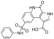 3H-Pyrrolo[2,3-c]quinoline-1-carboxylic  acid,  4,5-dihydro-4-oxo-8-[(phenylamino)sulfonyl]- CAS#: 918473-12-8