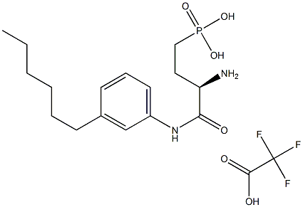 [(3R)-3-Amino-4-[(3-hexylphenyl)amino]-4-oxobutyl]-phosphonic acid mono(trifluoroacetate) CAS#: 909725-62-8