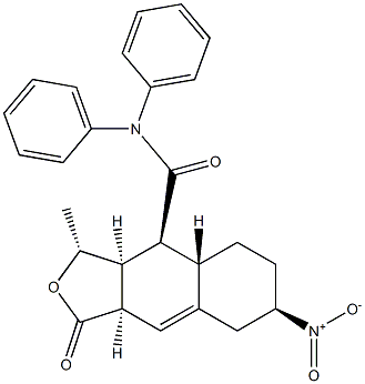 (3R,3aS,4S,4aS,7R,9aR)-3-Methyl-7-nitro-1-oxo-N,N-diphenyl-1,3,3a,4,4a,5,6,7,8,9a-decahydronaphtho[2,3-c]furan-4-carboxamide CAS#: 900186-72-3