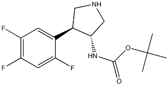[(3R,4S)-4-(2,4,5-trifluorophenyl)pyrrolidin-3-yl]carbamic acid tert-butyl ester CAS#: 915100-83-3