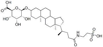 (3a,5b)-24-oxo-24-[(2-sulfoethyl)amino]cholan-3-yl b-D-glucopyranosiduronic acid CAS#: 99794-82-8