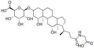 (3a,5b,7a,12a)-24-[(carboxymethyl)amino]-1,12-dihydroxy-24-oxocholan-3-yl b-D-glucopyranosiduronic acid CAS#: 99794-78-2