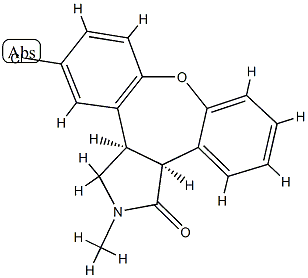 (3aR,12bS)-rel-5-Chloro-2,3,3a,12b-tetrahydro-2-methyl-1H-dibenz[2,3:6,7]oxepino[4,5-c]pyrrol-1-one CAS#: 912356-09-3