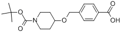4-{[1-(tert-butoxycarbonyl)piperid-4-yloxy]methyl}benzoic acid CAS#: 934570-52-2