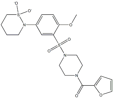 4-(1,1-dioxido-1,2-thiazinan-2-yl)-2-{[4-(2-furoyl)-1-piperazinyl]sulfonyl}phenyl methyl ether CAS#: 919972-42-2