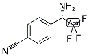 4-((1S)-1-AMINO-2,2,2-TRIFLUOROETHYL)BENZENECARBONITRILE CAS#: 943816-46-4