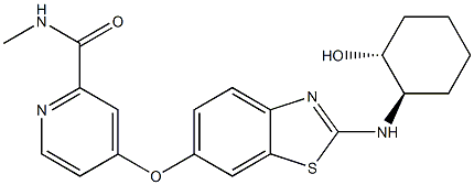 4-((2-(((1R,2R)-2-hydroxycyclohexyl)aMino)benzo[d]thiazol-6-yl)oxy)-N-MethylpicolinaMide CAS#: 953769-46-5