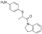 (4-{[2-(2,3-dihydro-1H-indol-1-yl)-1-methyl-2-oxoethyl]thio}phenyl)amine CAS#: 931292-65-8