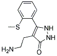4-(2-AMINOETHYL)-5-[2-(METHYLTHIO)PHENYL]-1,2-DIHYDRO-3H-PYRAZOL-3-ONE CAS#: 910443-40-2