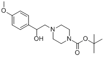 4-[2-HYDROXY-2-(4-METHOXY-PHENYL)-ETHYL]-PIPERAZINE-1-CARBOXYLIC ACID TERT-BUTYL ESTER CAS#: 904815-65-2