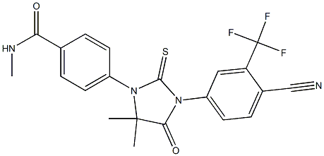 4-[3-(4-Cyano-3-trifluoromethylphenyl)-5,5-dimethyl-4-oxo-2-thioxoimidazolidin-1-yl]-N-methylbenzamide CAS#: 915087-16-0