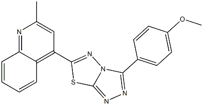 4-[3-(4-methoxyphenyl)[1,2,4]triazolo[3,4-b][1,3,4]thiadiazol-6-yl]-2-methylquinoline CAS#: 954314-81-9