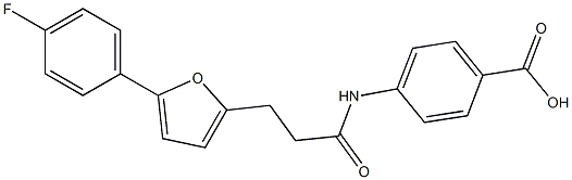 4-({3-[5-(4-fluorophenyl)furan-2-yl]propanoyl}amino)benzoic acid CAS#: 950264-74-1