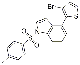 4-(3-Bromo-thiophen-2-yl)-1-(toluene-4-sulfonyl)-1H-indole CAS#: 942920-42-5