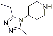 4-(3-Ethyl-5-methyl-[1,2,4]triazol-4-yl)-piperidine CAS#: 949100-20-3