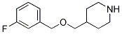 4-([(3-FLUOROBENZYL)OXY]METHYL)PIPERIDINE CAS#: 946725-20-8