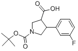 4-(3'-FLUORO)PHENYL-3-CARBOXY-1-BOC-PYRROLIDINE CAS#: 939757-99-0