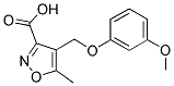 4-[(3-METHOXYPHENOXY)METHYL]-5-METHYLISOXAZOLE-3-CARBOXYLIC ACID CAS#: 905808-61-9