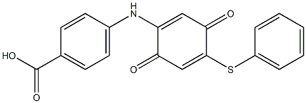 4-{[3,6-dioxo-4-(phenylsulfanyl)cyclohexa-1,4-dien-1-yl]amino}benzoic acid CAS#: 951902-80-0