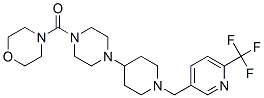 4-([4-(1-([6-(TRIFLUOROMETHYL)PYRIDIN-3-YL]METHYL)PIPERIDIN-4-YL)PIPERAZIN-1-YL]CARBONYL)MORPHOLINE CAS#: 909670-33-3