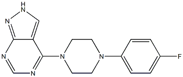 4-[4-(4-fluorophenyl)piperazin-1-yl]-2H-pyrazolo[3,4-d]pyrimidine CAS#: 912906-18-4