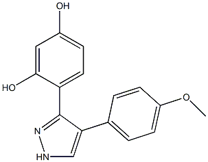 4-[4-(4-methoxyphenyl)-1H-pyrazol-3-yl]benzene-1,3-diol CAS#: 948901-13-1