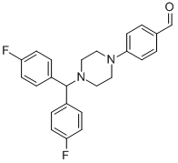 4-(4-[BIS(4-FLUOROPHENYL)METHYL]PIPERAZIN-1-YL)BENZALDEHYDE CAS#: 914349-58-9