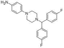 4-(4-[BIS(4-FLUOROPHENYL)METHYL]PIPERAZIN-1-YL)PHENYLAMINE CAS#: 914349-65-8