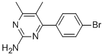 4-(4-BROMOPHENYL)-5,6-DIMETHYLPYRIMIDIN-2-AMINE CAS#: 913322-61-9