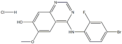 4-((4-Bromo-2-fluorophenyl)amino)-6-methoxyquinazolin-7-ol hydrochloride CAS#: 932016-10-9
