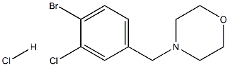 4-[(4-Bromo-3-chlorophenyl)methyl]-morpholine hydrochloride CAS#: 952290-08-3