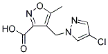 4-[(4-CHLORO-1H-PYRAZOL-1-YL)METHYL]-5-METHYLISOXAZOLE-3-CARBOXYLIC ACID CAS#: 956449-75-5