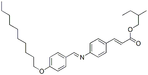 4-[(4-Decyloxybenzylidene)amino]cinnamic acid 2-methylbutyl ester CAS#: 99147-02-1