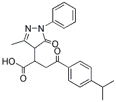 4-(4-(ISOPROPYL)PHENYL)-2-(3-METHYL-5-OXO-1-PHENYL(2-PYRAZOLIN-4-YL))-4-OXOBUTANOIC ACID CAS#: 937605-14-6
