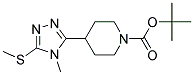 4-[4-Methyl-5-(methylthio)-4H-1,2,4-triazol-3-yl]piperidine, N-BOC protected CAS#: 952183-43-6