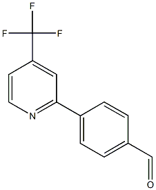 4-[4-(trifluoromethyl)-2-pyridinyl]benzenecarbaldehyde CAS#: 952182-74-0